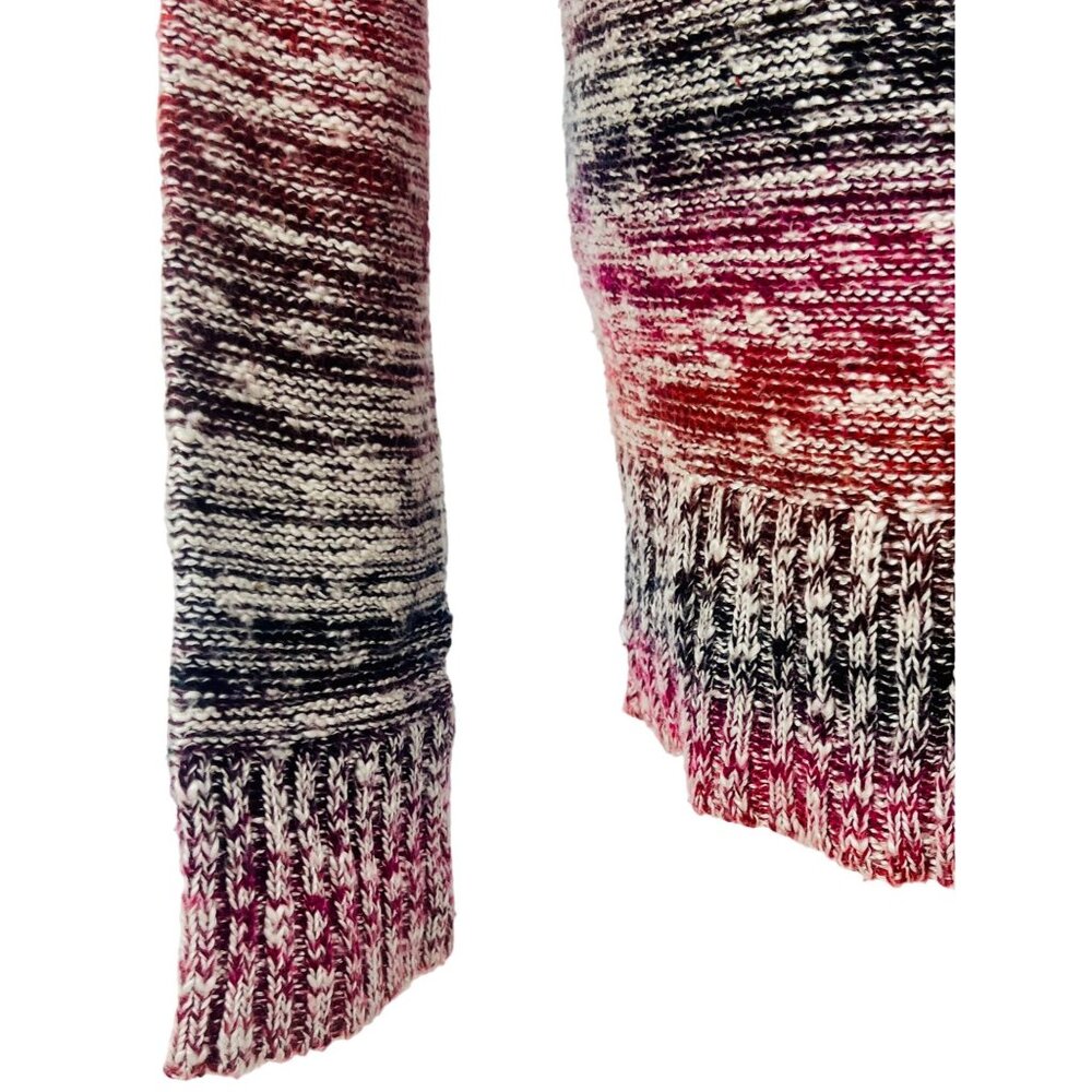Maurices Multicolor Knit Hooded Pullover Relaxed Sweater - Picture 3 of 10